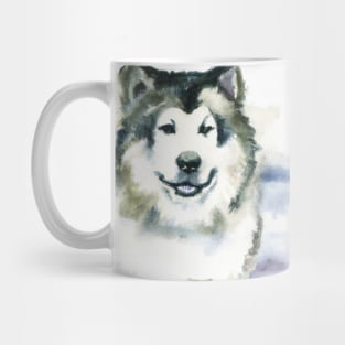 Watercolor Alaskan Malamute - Dog Lovers Mug